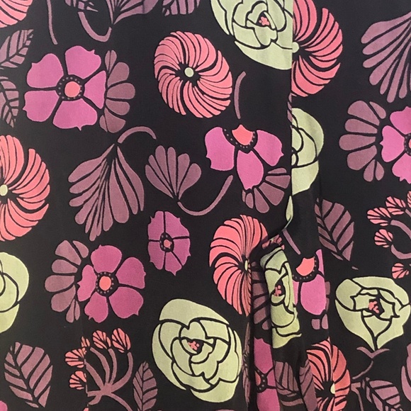 Flowered Silk Lounge Pants S - Picture 2 of 5